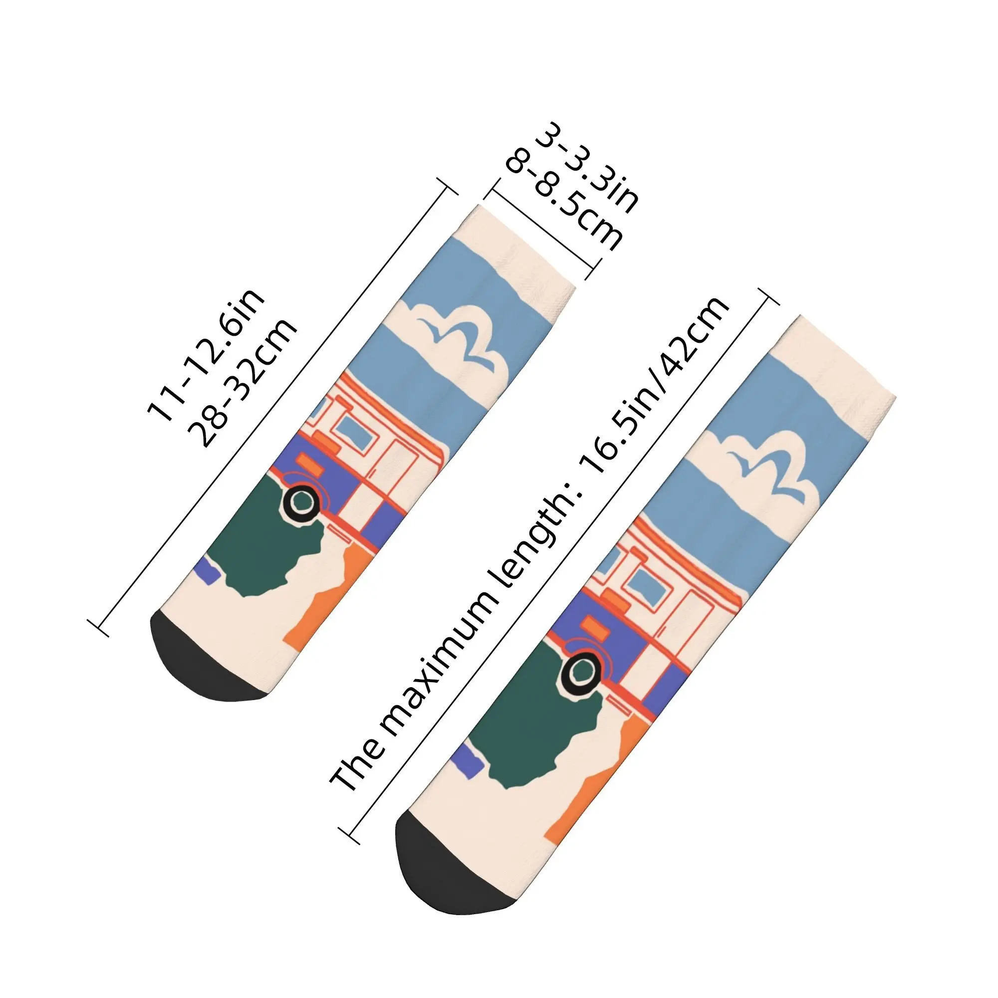 جميع المواسم ريترو خمر Eriba قافلة الجوارب Harajuku سوبر لينة الرياضة الأوسط جوارب أنبوبية لينة الهيب هوب جوارب للرجال والنساء