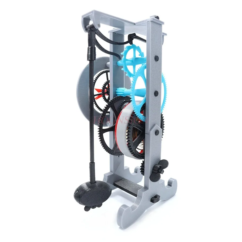 Single pendulum clock model, mechanical clock, scientific and educational assembly, scientific physics experimental equipment