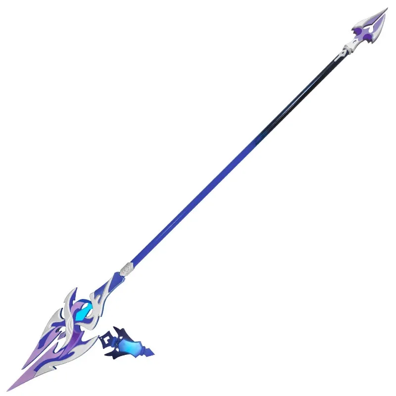 Kyryll Chudomirovich Flins Cosplay Props Staff Genshin Impact Bloodsoaked Ruins Spear Halloween Party Costumes Accessories