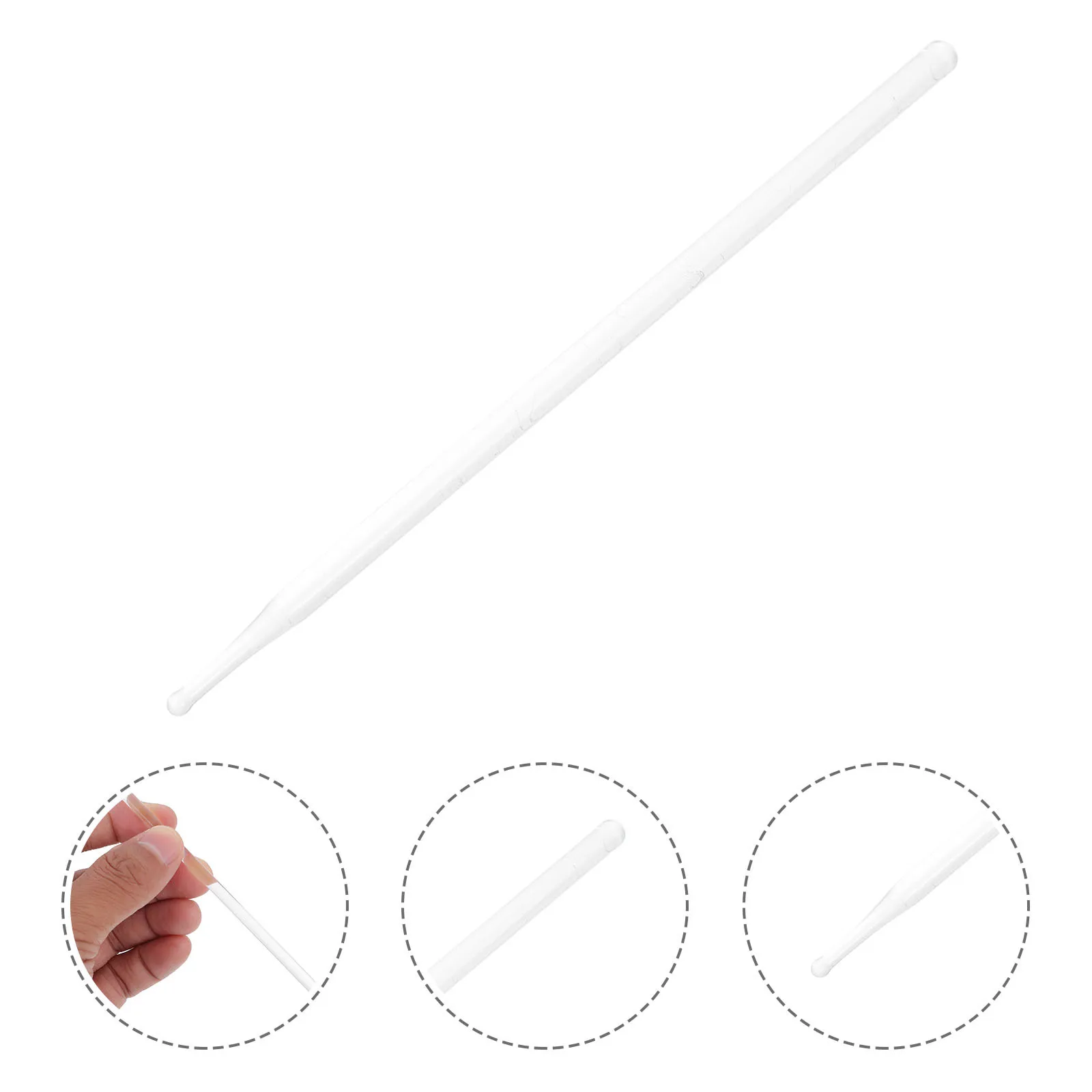 عصا زجاجية للعناية بالعين، أداة طب العيون، تطبيق مرهم، إزالة الأشياء الأجنبية، أطراف مستديرة ناعمة، قوية وموثوقة