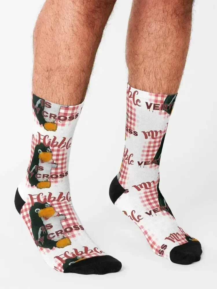 جوارب Mr Flibble متقاطعة جدًا، جوارب عصرية متحركة، هدايا مضحكة، جوارب نسائية للرجال
