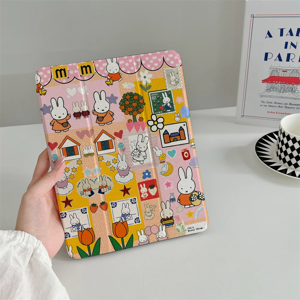 

Kawaii Cartoon Tablet Case for iPad Pro 2025 Air 11 2024 iPad 10th Air 5 4 10.9 Ipad 7 8 9 10.2 5 6 9.7 inch Air3 10.5 mini 5 6