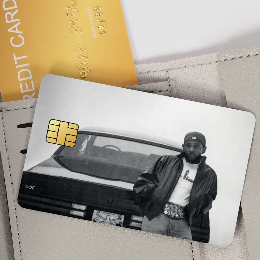 Rapper K-Kendrick L-Lamar GNX Bank Credit Cards Bus Pass Stickers Cool Decoration Waterproof 4PCS Card