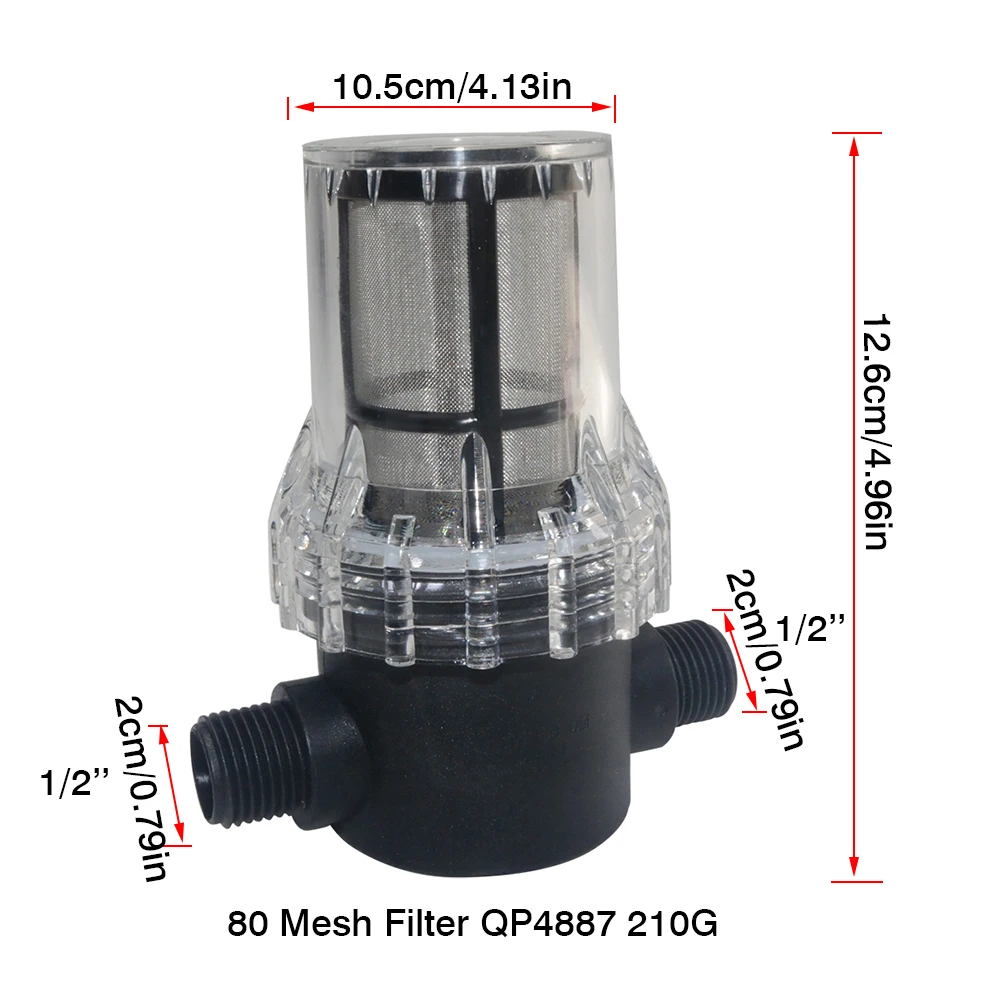 مرشح دلو غسيل السيارات فلتر سقي الحديقة 1/2 ''3/4'' 1 ''نظام الري الشوائب المسبق فلتر مائي لتربية الأحياء المائية