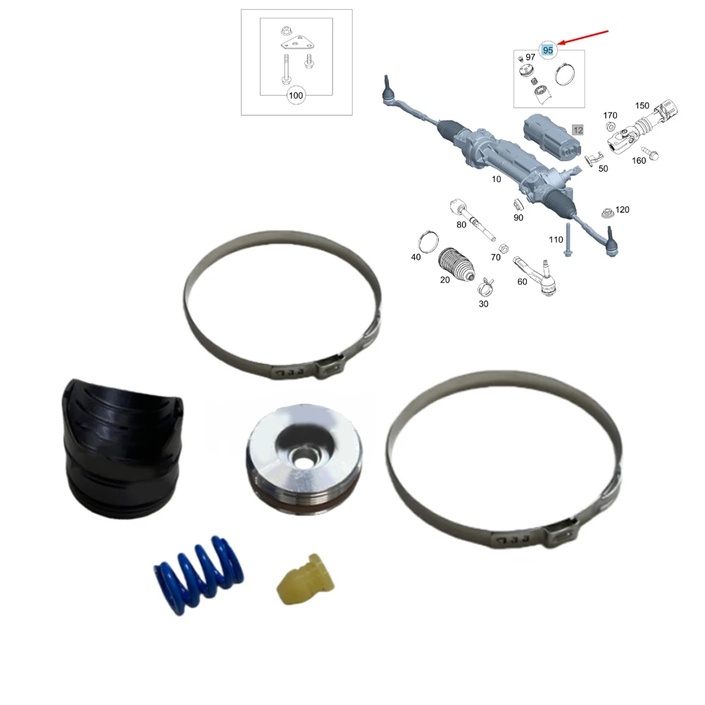 

For Mercedes-Benz Repair Thrust Assembly Kit Steering Gear Replacement Steering Gear Assembly As Shown In The Picture
