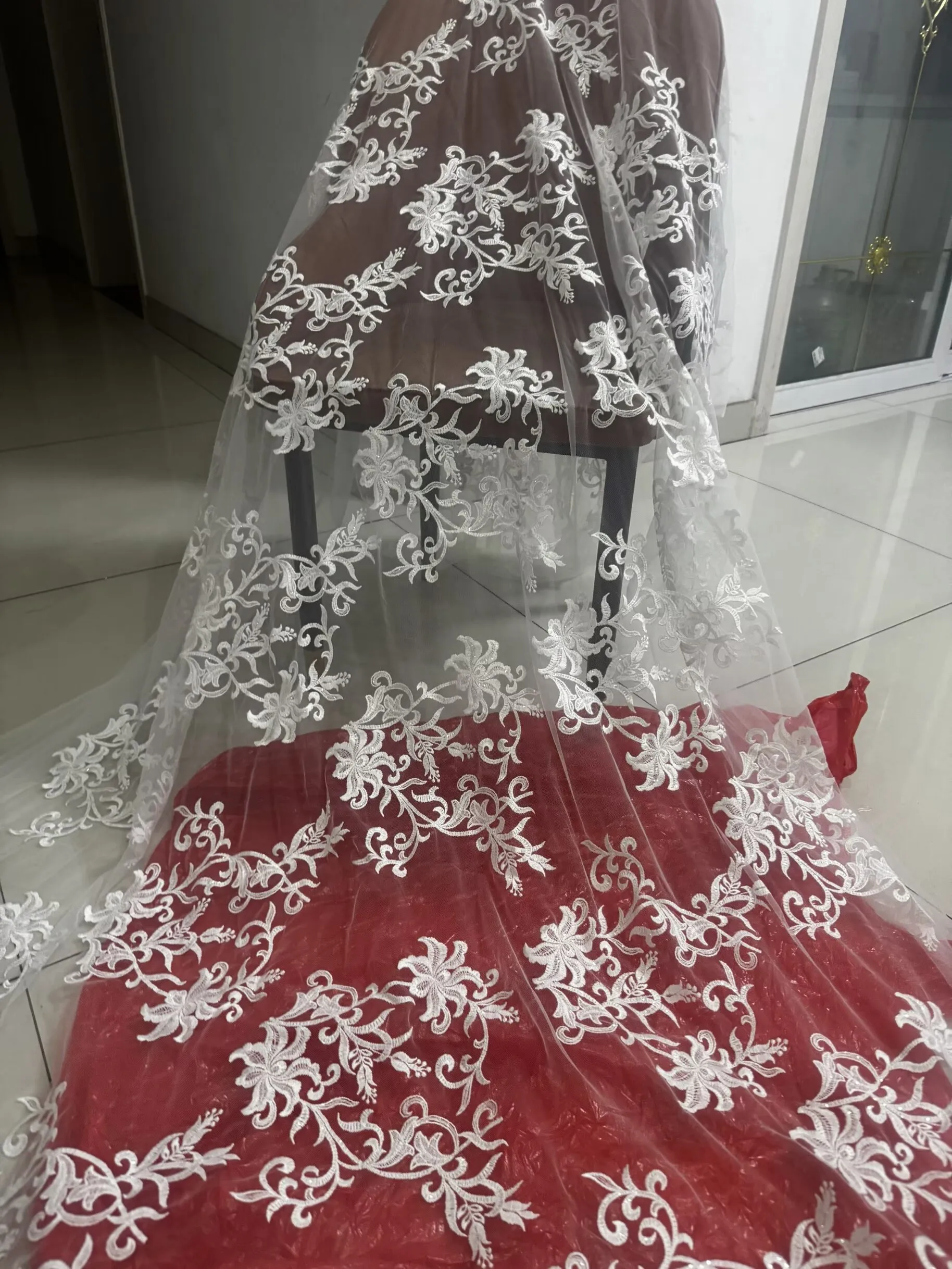 Bridal Wedding Dress Tulle Emb - Wedding Floral Supply review and price