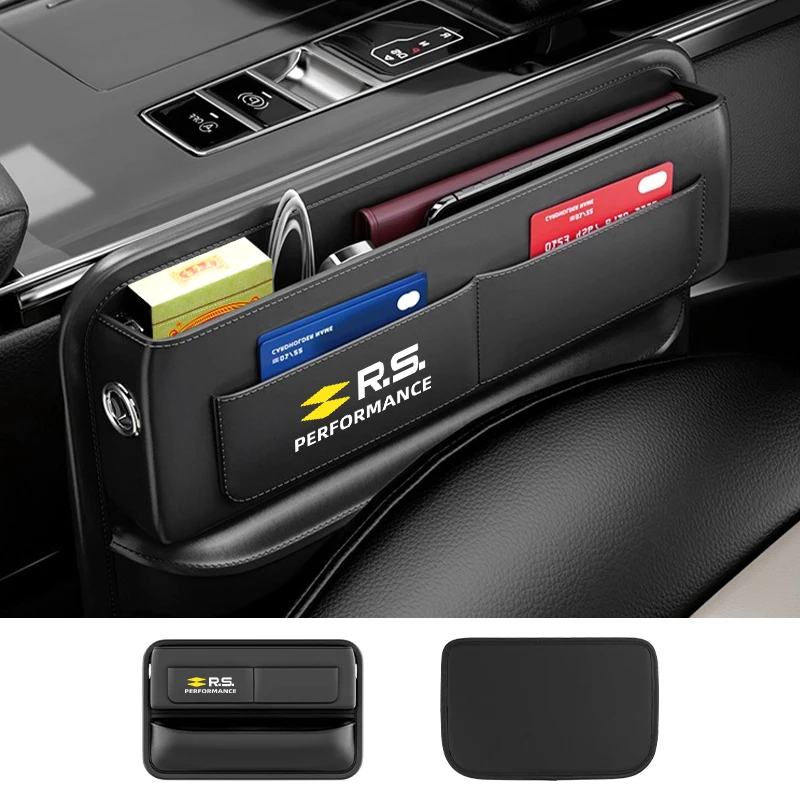 Multi-functional Car Seat Leather Storage Box Organiser Accessory For Renault Koleos Kadjar Scenic Megane Sandero Grand Sill