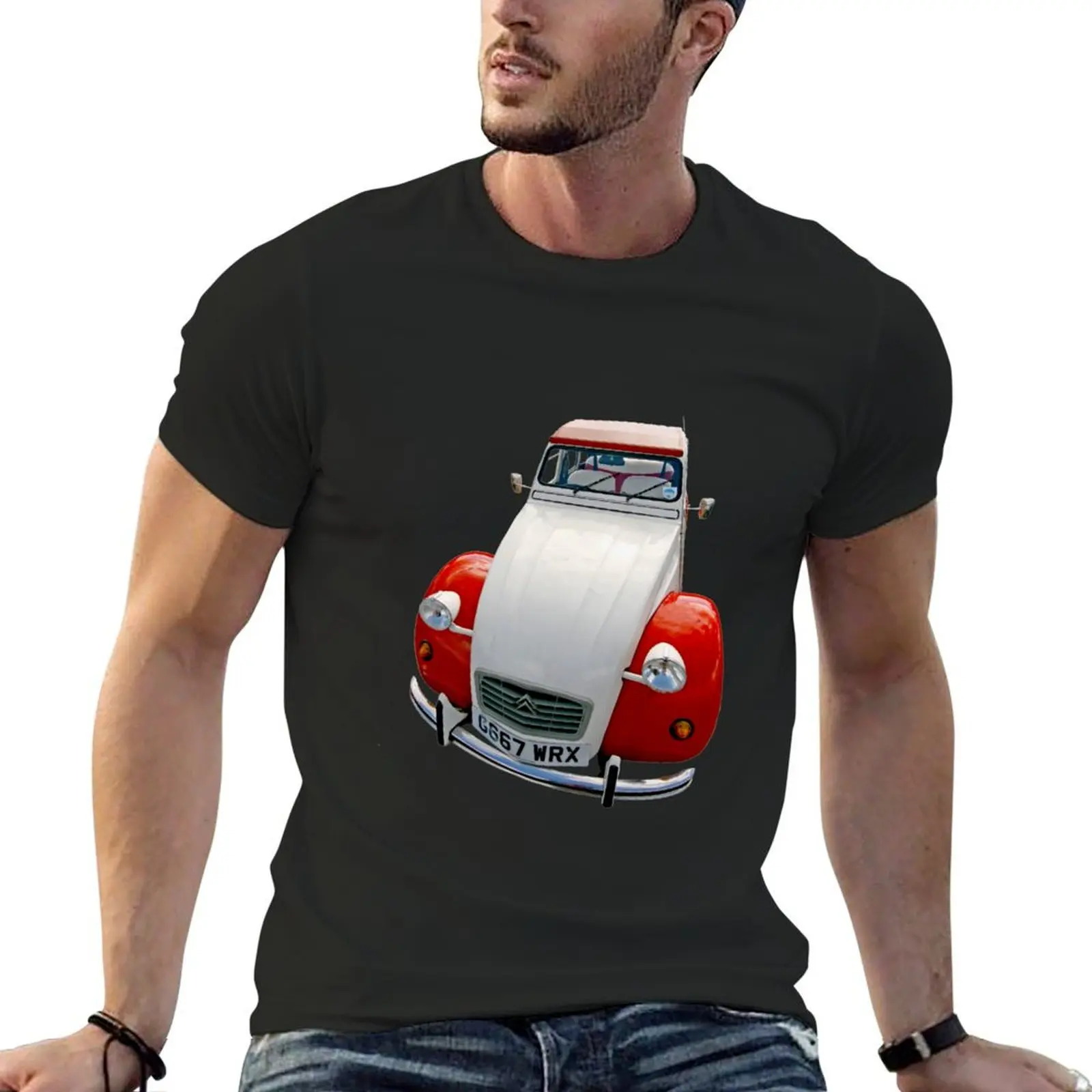 Citroen 2CV Dolly T-Shirt designer shirts summer top anime stuff graphic shirts men