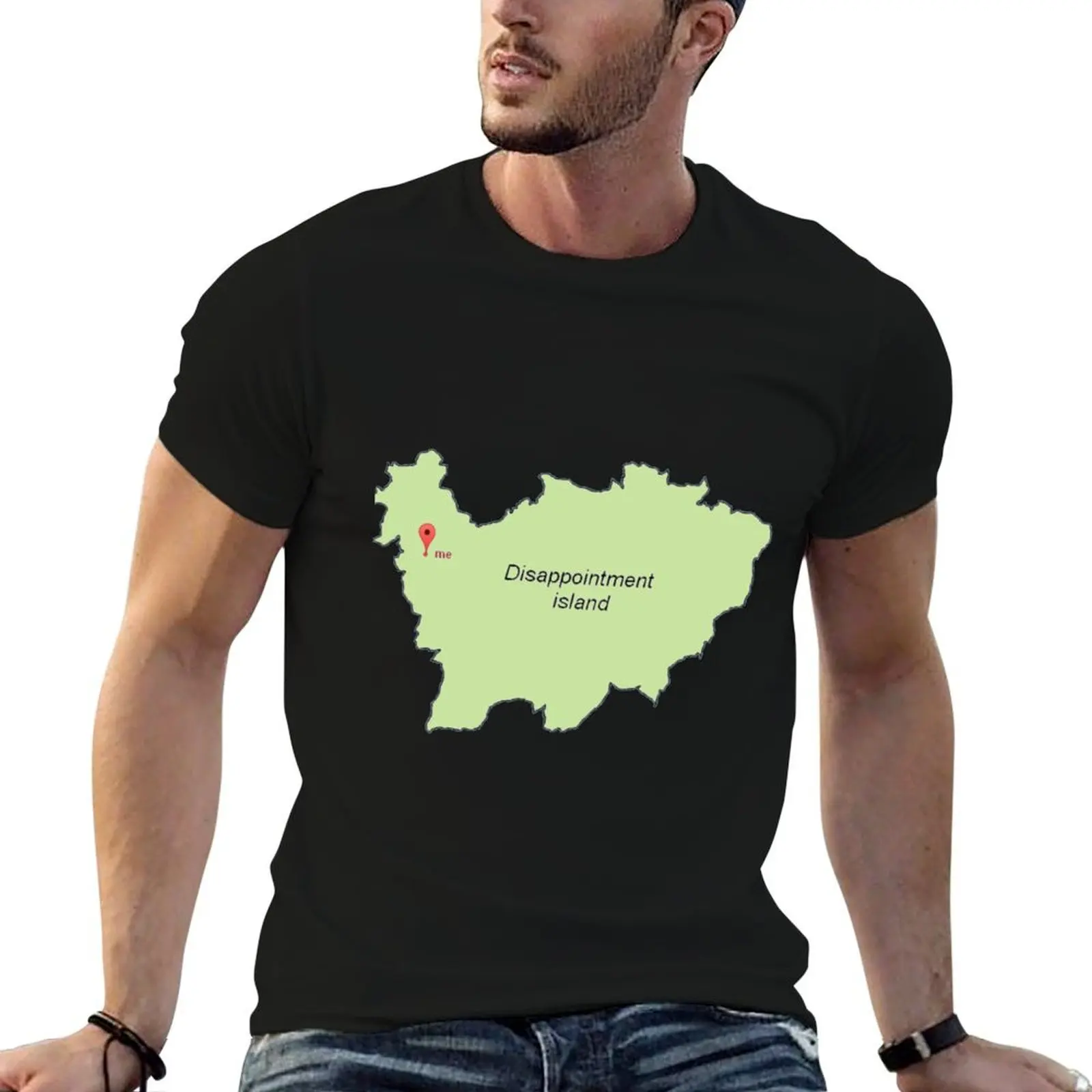 disappointment island T-Shirt Basic Solid Color Casual Tee Shirt