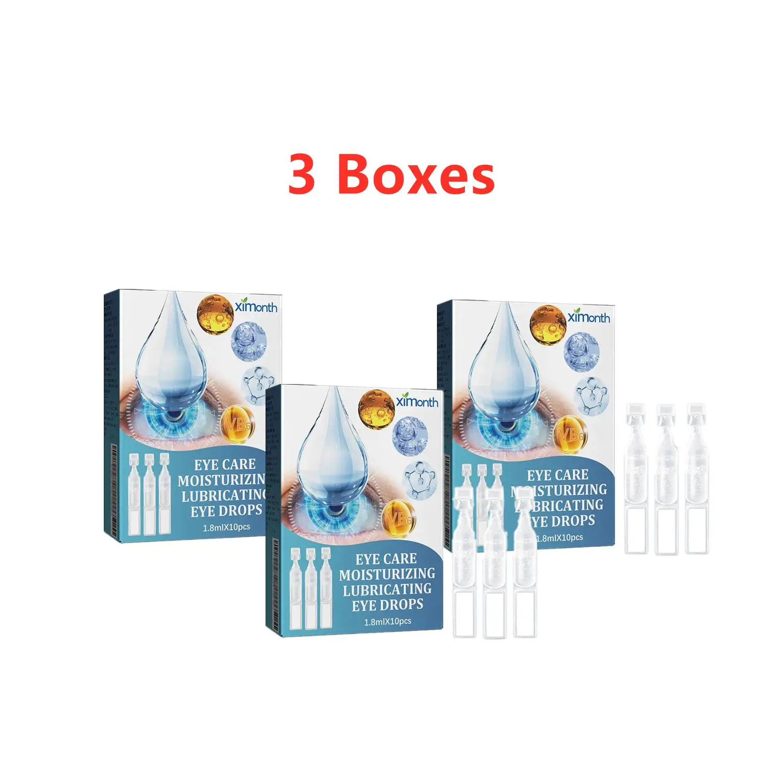 

3 Boxes Cataract Cure Eye Liquid Eyes Fatigue Treatment Relief Eyeball Dry Itchy Restore Eyesight Vision Improvement Eyes Drops