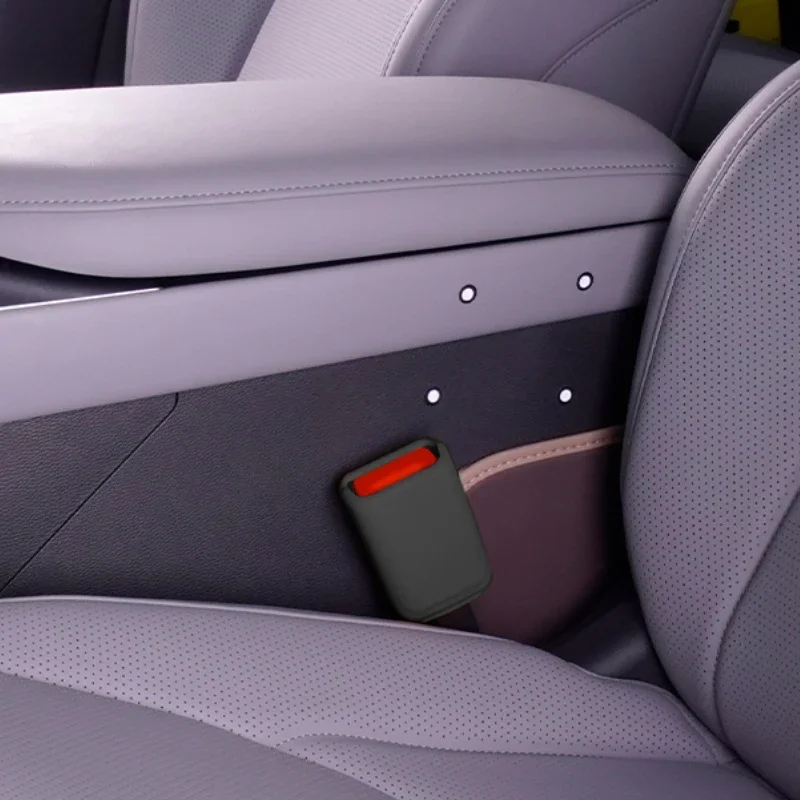 

Car Seat Belt Socket Protective Cover For XPENG Xiaopeng MONA M03 Silicone Scratch-resistant Car Interior Decoration Accessories