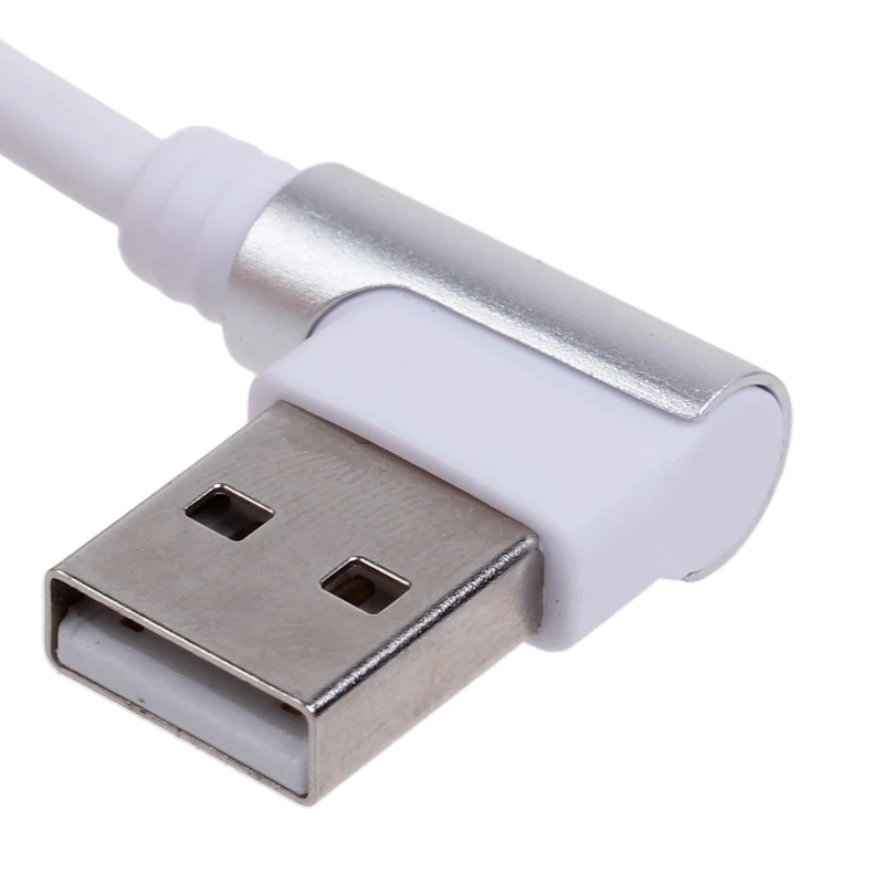 Kolanko 90 stopni USB Micro USB męskie na USB męskie złącze do ładowania danych krótki kabel ładujący 13 cm do telefonu komórkowego tabletu