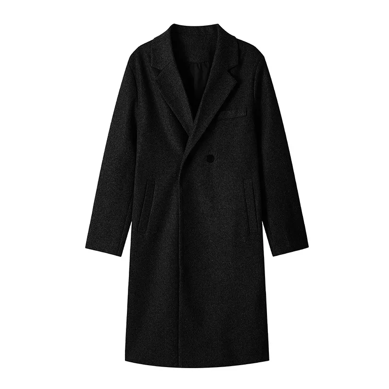 2026 Fashion Coat  High-Quality 380g Wool Material Winter Wool Coat - Long-Sleeved Men's Loose-Fitting Windbreaker Jacket WJ852