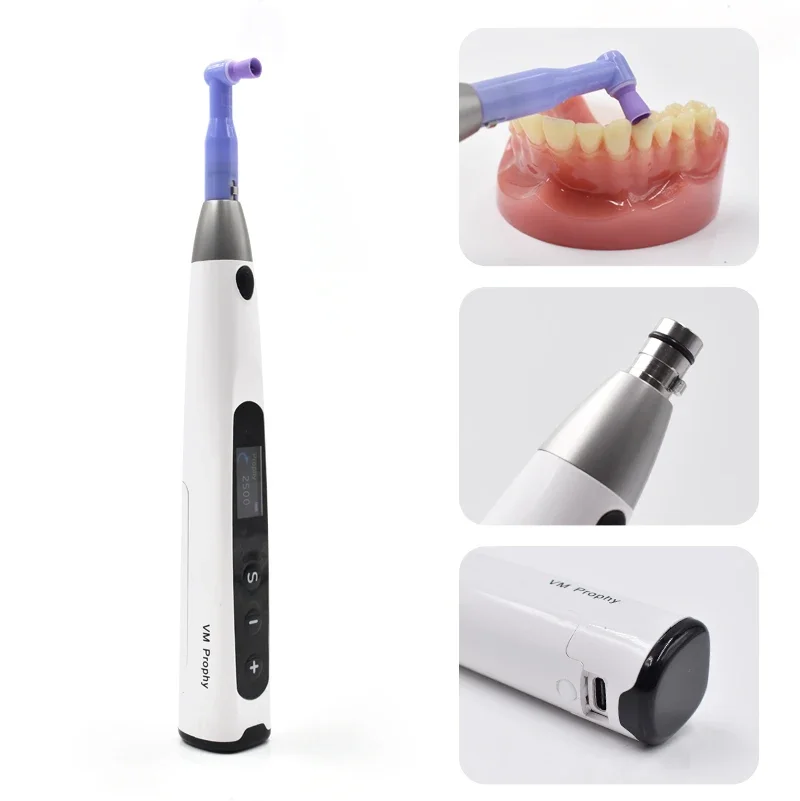 Electric Polisher With Prophy Angles Forward/Reverse Hygiene Prophy Handpiece