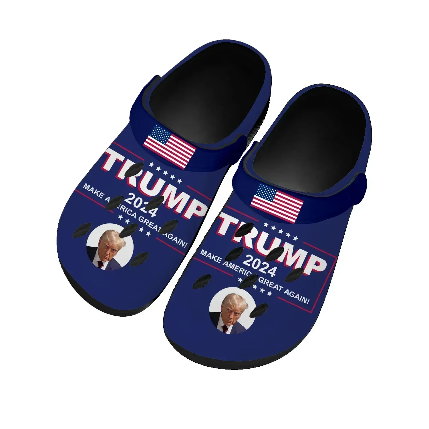 Trump 2024 Home Clogs Custom Water Shoes Never Surrender Mens Womens Teenager Shoe Garden Beach Hole Slippers