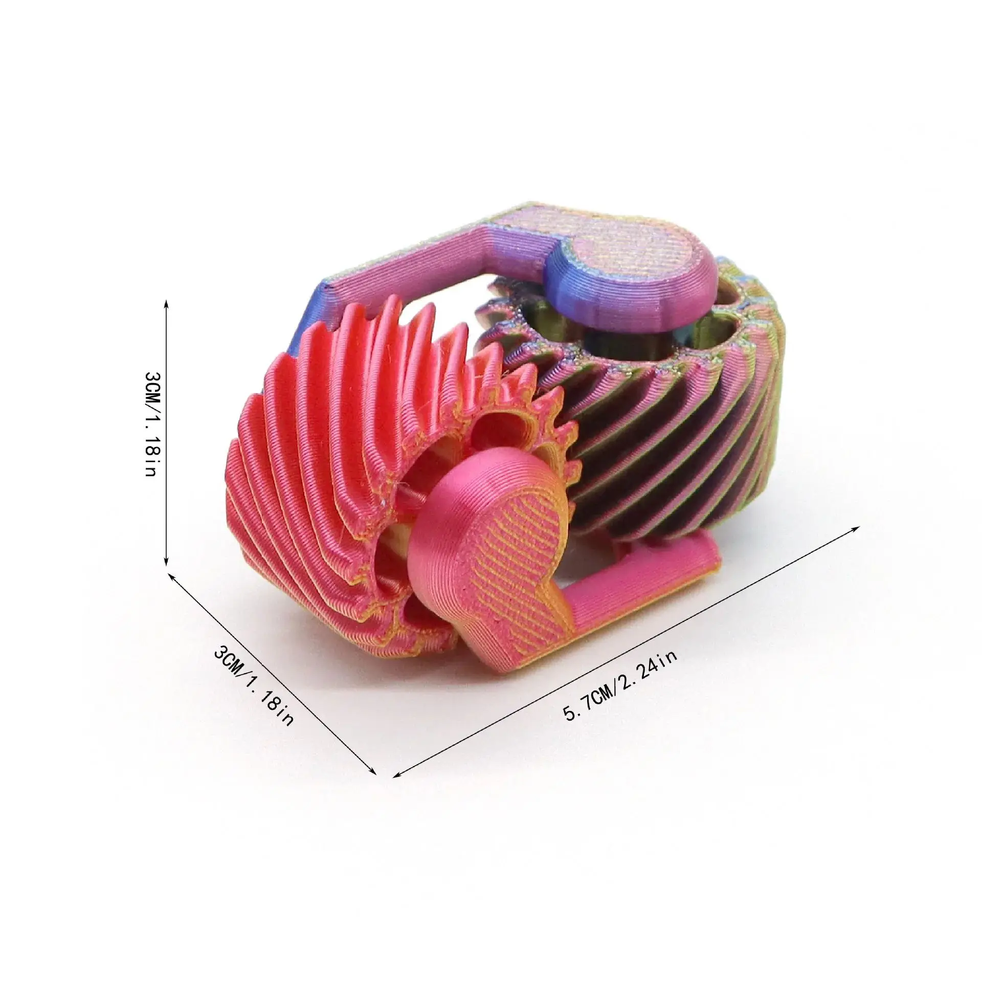 Popular Fidget 3D Printed Fingertip Gear Mini Gyroscope Stress Relief Decompression Toy For Adults Teens Kids Party Favor Gifts