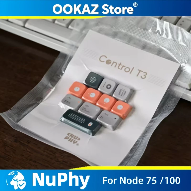 NuPhy Node Supplement Keycaps,nSA Profile PBT Low Profile Keycaps for NuPhy Node75 & Node100 Mechanical Keyboard Best-seller