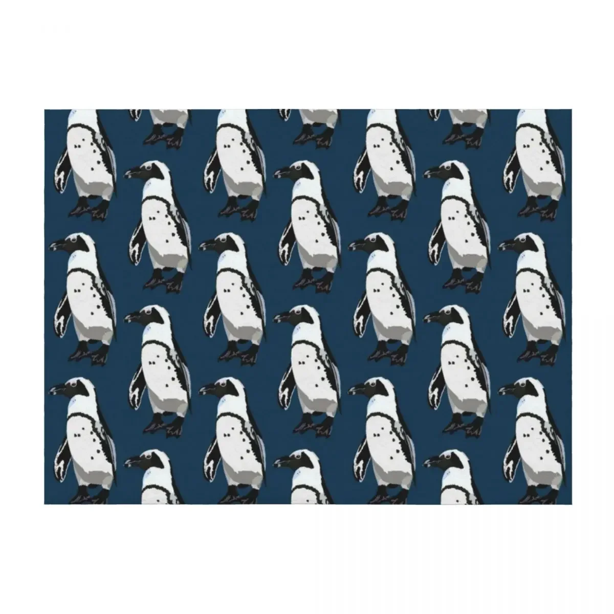 

A is for African Penguin Throw Blanket Beach Cute For Decorative Sofa Comforter Blankets