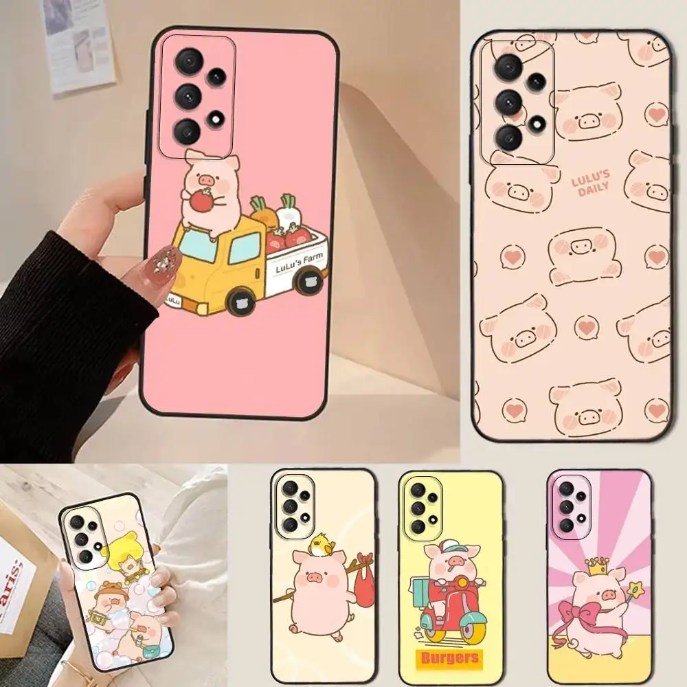 

Animal Lobster Phone Case For Samsung Galaxy A13,A21s,A22,A31,A32,A52,A53,A71,A80,Soft Black Shell
