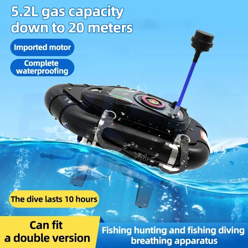 11H 20m Diving Respirator Equipped With Underwater Fishing Tubes Artificial Fishing Gills Complete Set Of Equipment Coach