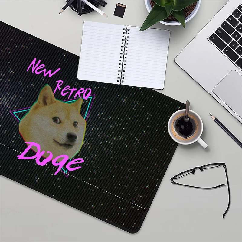 Doge Brown Shiba Inu Gaming Mouse Pad 900x400 Deskpad Xxl Mousepad Gamer Computer and Office Deskmat Desk Mat Playmat Cabinet Xl