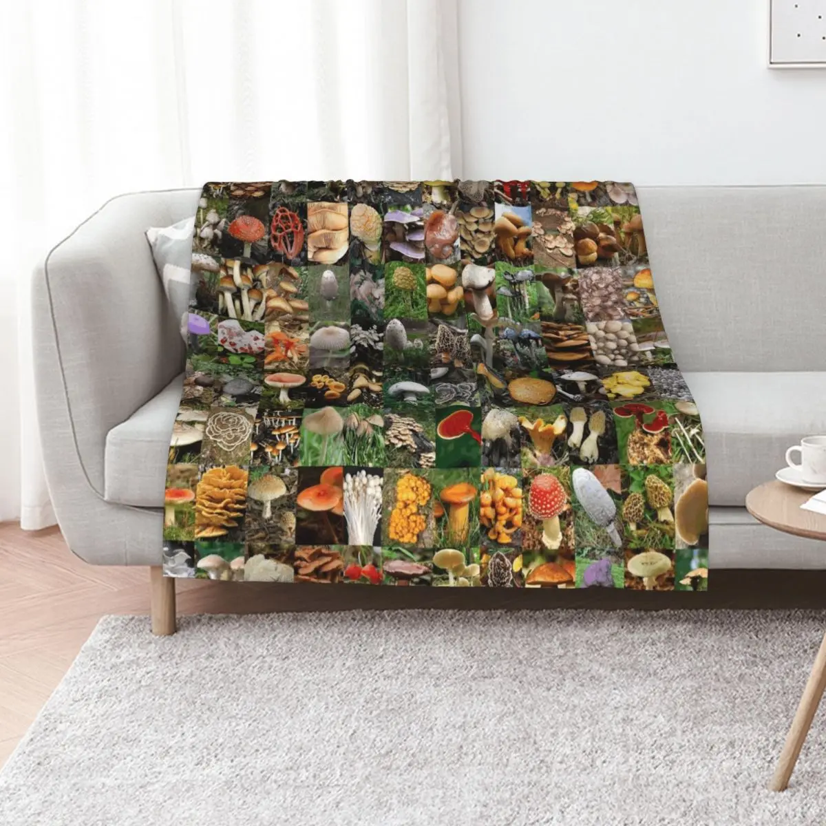 Mushrooms Throw Blanket Summer Luxury heavy to sleep Sleeping Bag Plaid on the sofa Luxury Designer Blankets