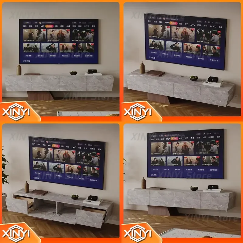 Minimalist Luxury Mid Century Aesthetic TV Stand for Designer Salon Living Room Cabinets Modern Muebles Home Furniture TV