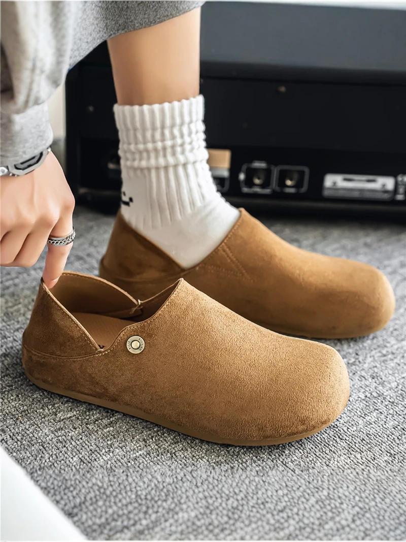 

Men's 2026 New Summer Slip-On Work Shoes Comfortable Soft Bottom Retro Casual Trendy Footwear for Office And Leisure