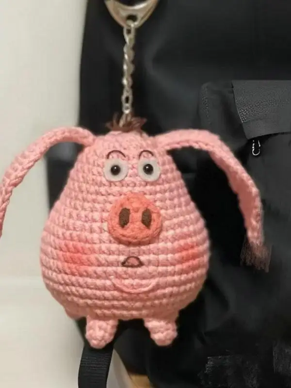 

DIY Hand-woven Wool Flying Pig Material Pendant Doll Bag Pendant Personalized Gift for Girlfriend