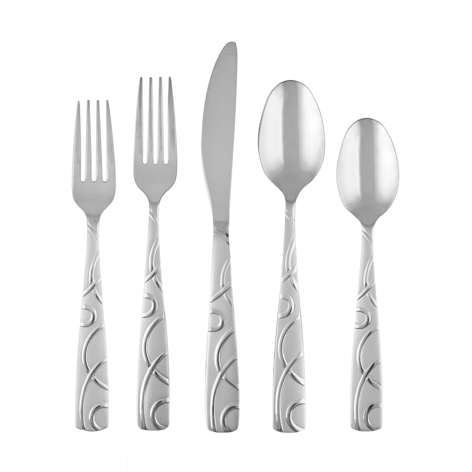 

Stainless Steel Cutlery with Salad Fork Table Fork Table Knife Table Spoon Teaspoon Long Lasting and Durable