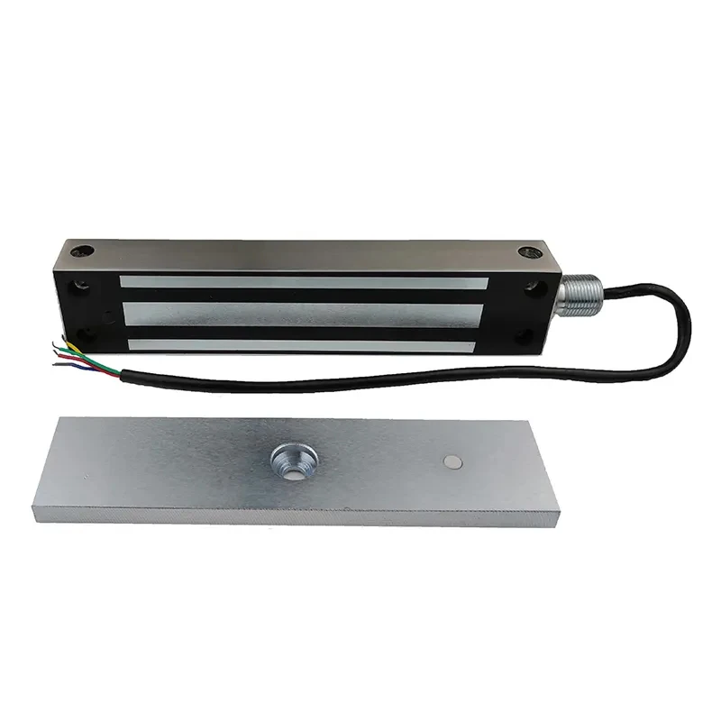 280KG Waterproof IP65 Electromagnetic Gate Lock With Signal Output 7 Wires 12/24VDC adjustable