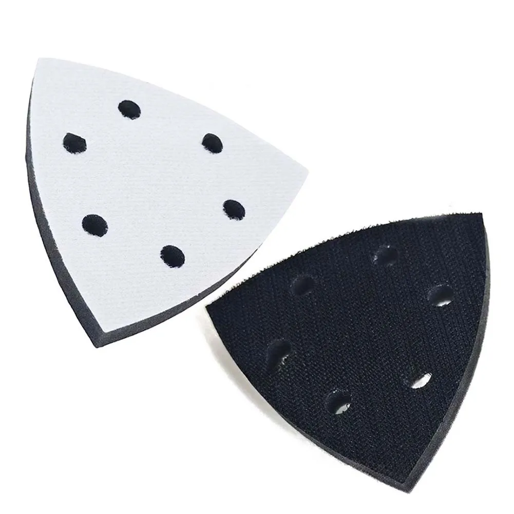 Bantalan Penyangga Busa 90x90mm Untuk Poles dan Pengamplasan dengan 6 Lubang, Aksesoris Spons Lembut