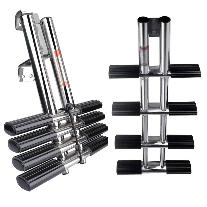 

Sewer ladder yacht speedboat hidden folding telescopic ladder deck ladder marine hardware accessories