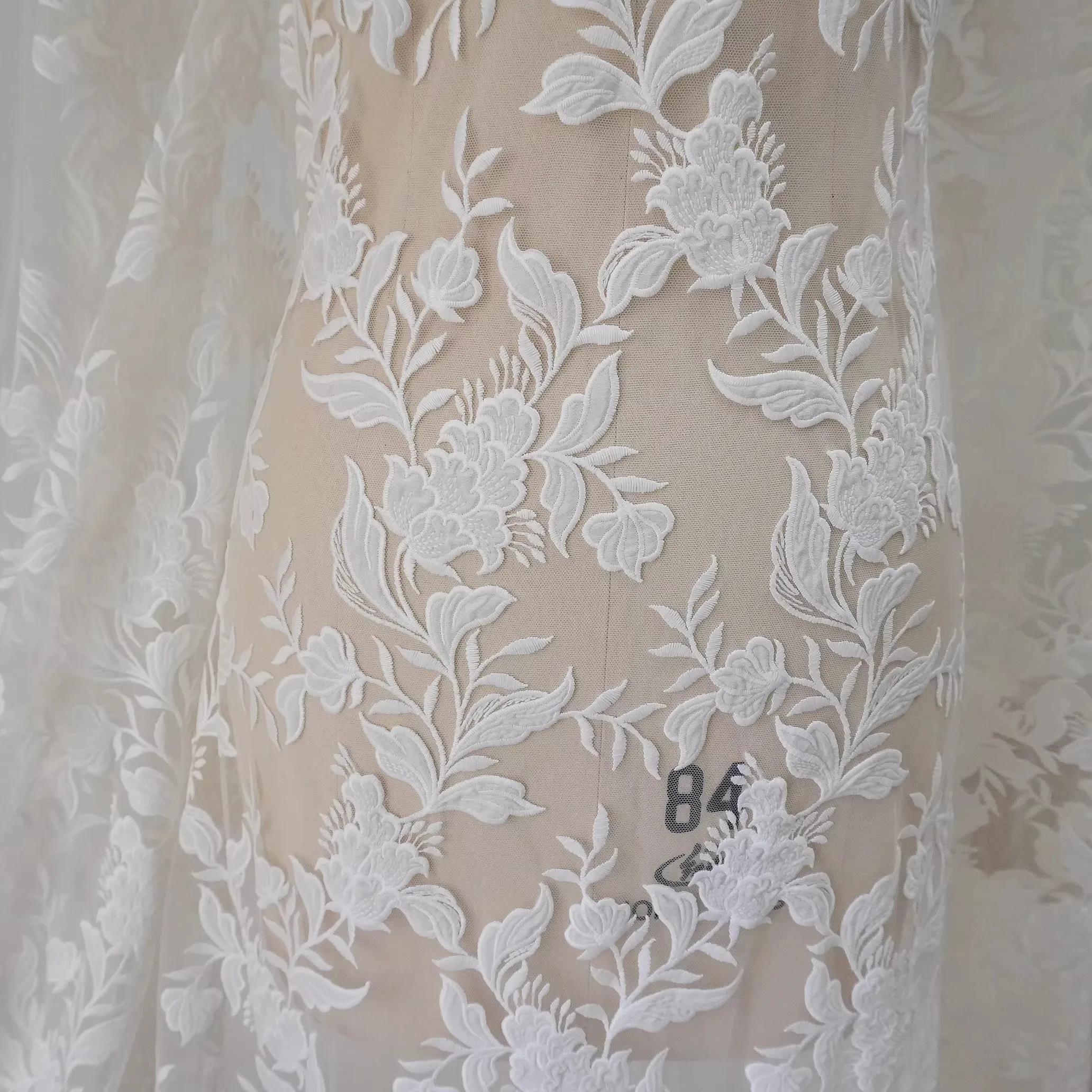 1 ياردة أقمشة شبكية جديدة التطريز بالليزر الخياطة تنورة فستان اكسسوارات النسيج للمواد #5