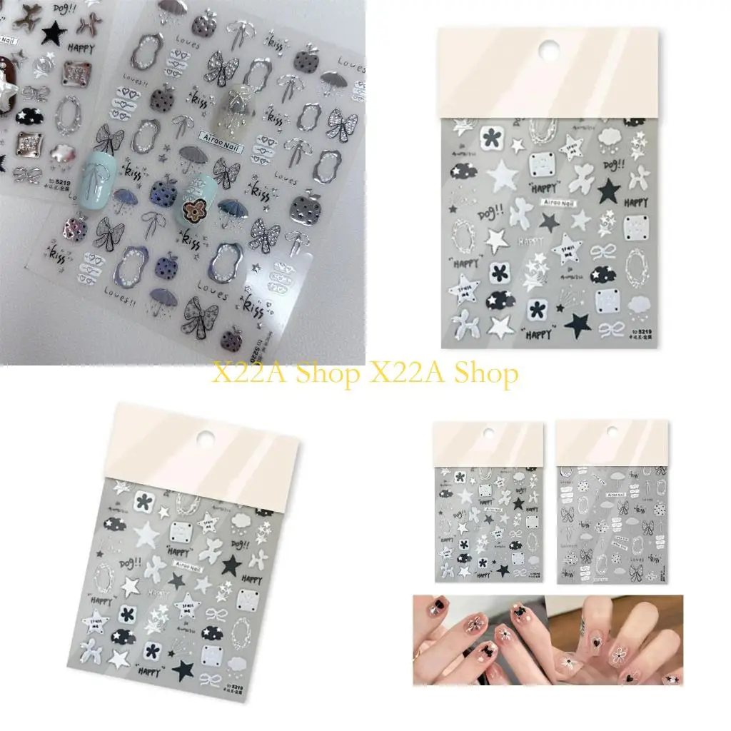 Unique Metallic Silver Embellishments With Sturdy Embossed Designs for Everyday Wear and Craft Use