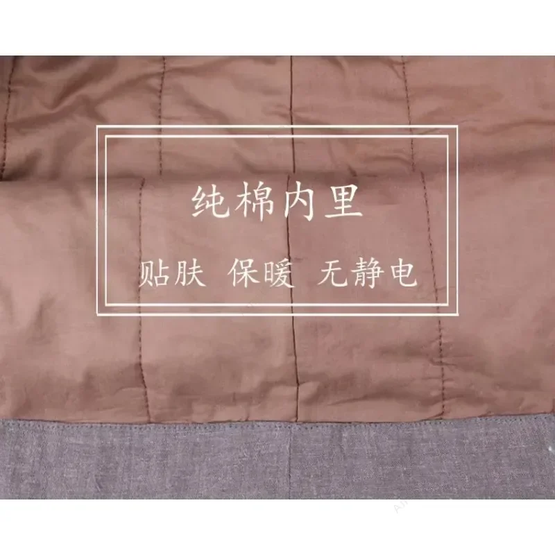 Winter Thicken Monk Clothes Meditation Shaolin Kung Fu Uniform Traditional Chinese Clothing for Men Zen Buddhist Sets