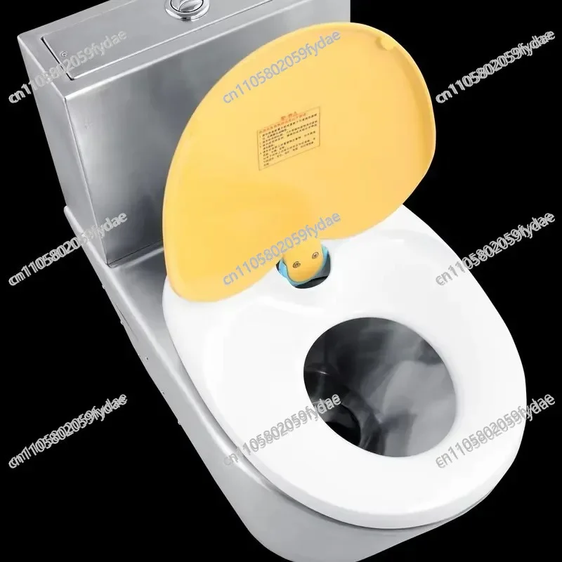 304 Stainless Steel Toilet with Slow Drop Seat, Suitable for Hotel Bathroom Projects