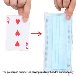 Card to Mask Magic Tricks Mask Crossing Close Up Street Stage Magic Props Easy to do Illusion Mentalism