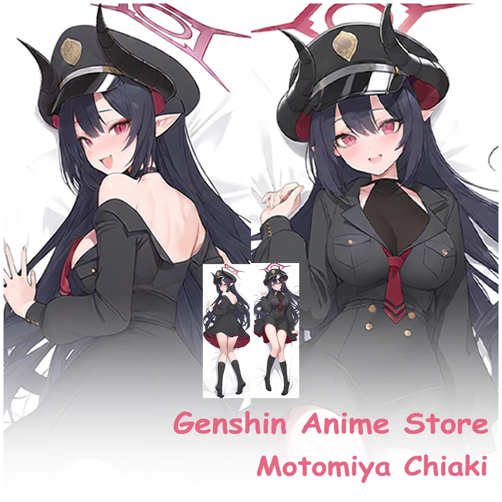 

Dakimakura Blue Archive Motomiya Chiaki, наволочка для всего тела, реквизит для косплея, аниме, двухсторонняя печатная подушка отаку, чехлы для подушек