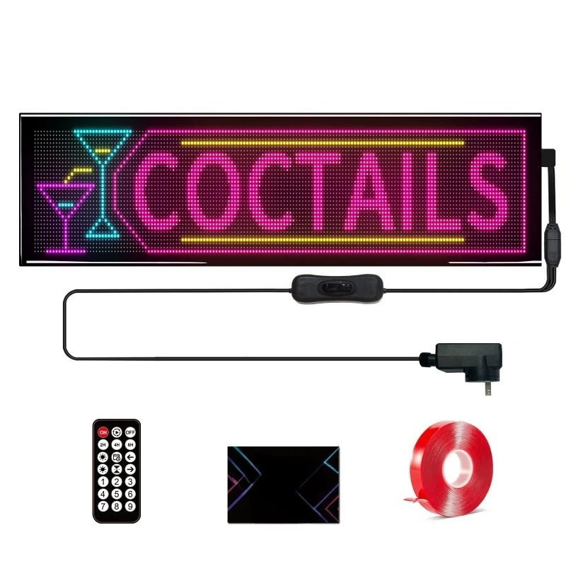 

LED dual-row display with sticker screen, e-sports room decoration, entertainment screen wireless