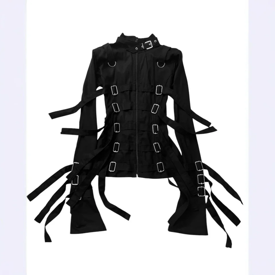 Y2K Light Subculture gothic punk Dark Style Casual Zipper Jacket