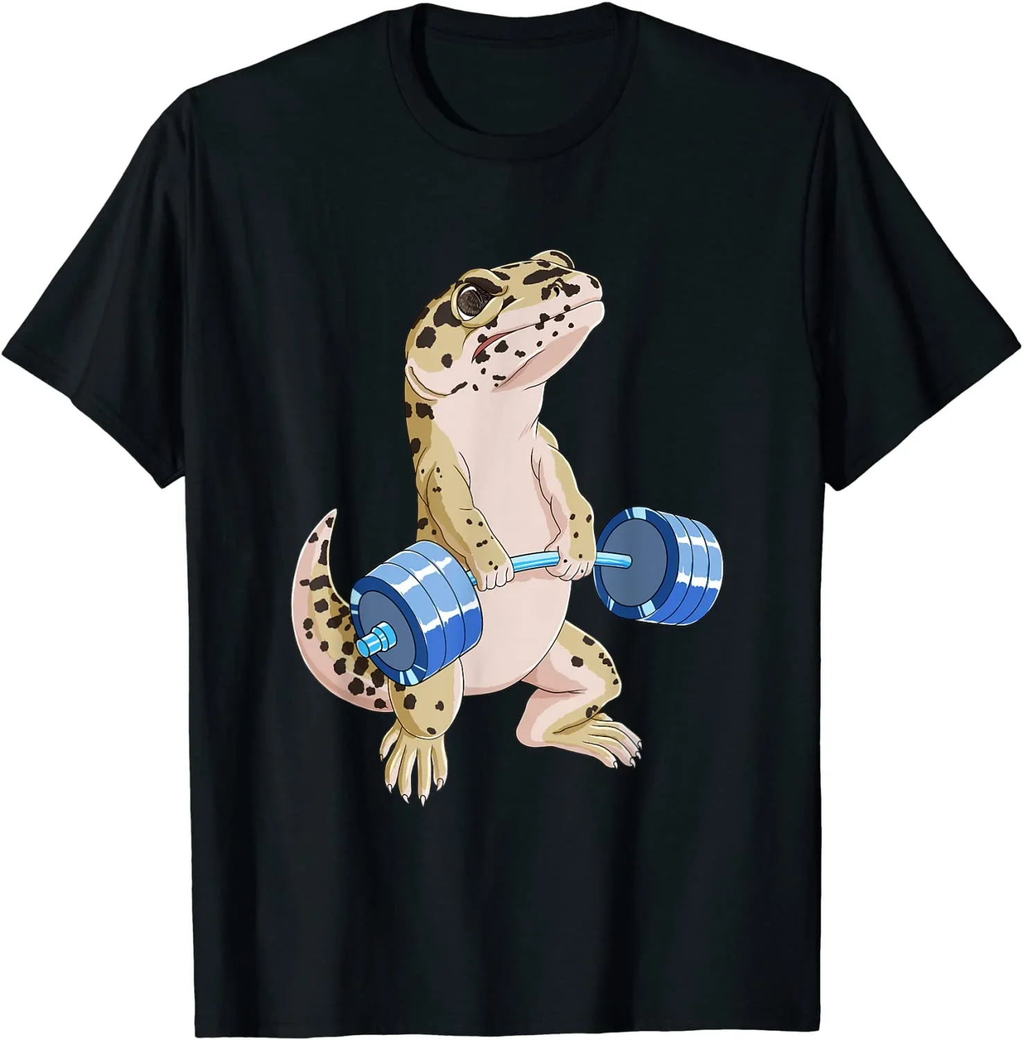 Funny Deadlift Weightlifting Reptile Leopard Gecko T-Shirt