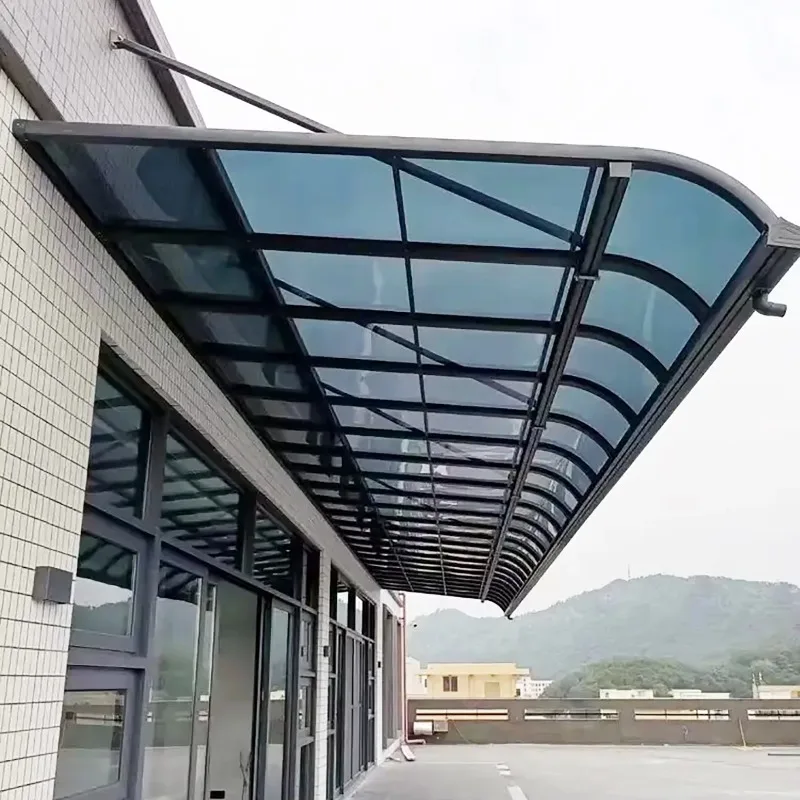 Starshine All-Weather Outdoor Shelter Aluminum Frame Awning for Patio with Polycarbonate Roofing