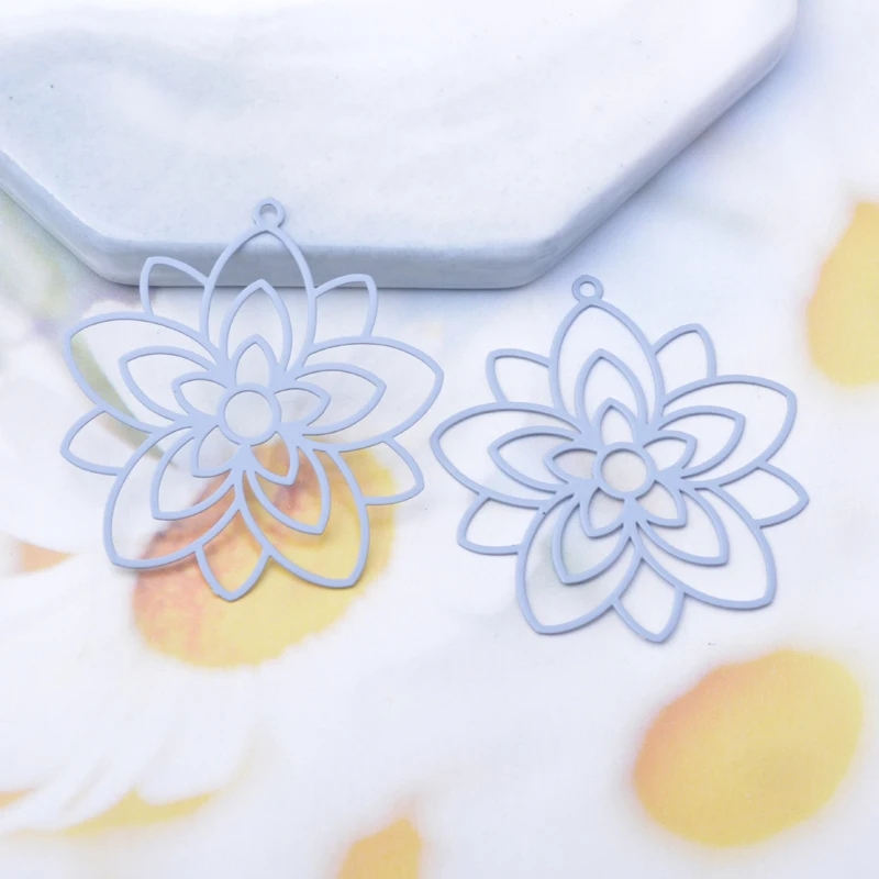 30 Stück/Lot AD3269 36*29mm Messing-Lebensblumen-Anhänger Bunte Schmuck- und Ohrring-Materialien – Detail 4