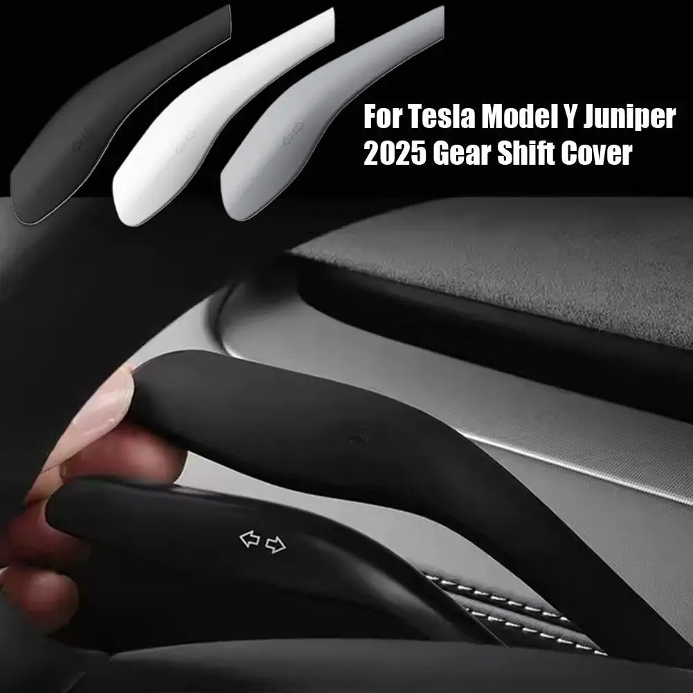 For Tesla Model Y Juniper 2025 Gear Shift Cover Steering Lever Handle Protection Shifter Shell Shift Knob Cover Car Accessories