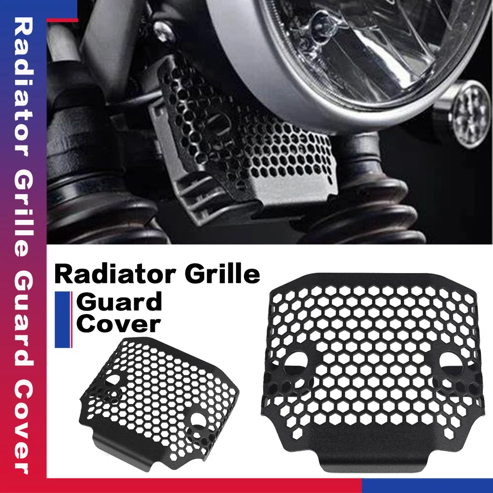 

ALUMINIUM Radiator Grille Guard Cover For Street Scrambler Cup Twin Bonneville T100 T120 Black 2016-2019 Motorcycle Accessories