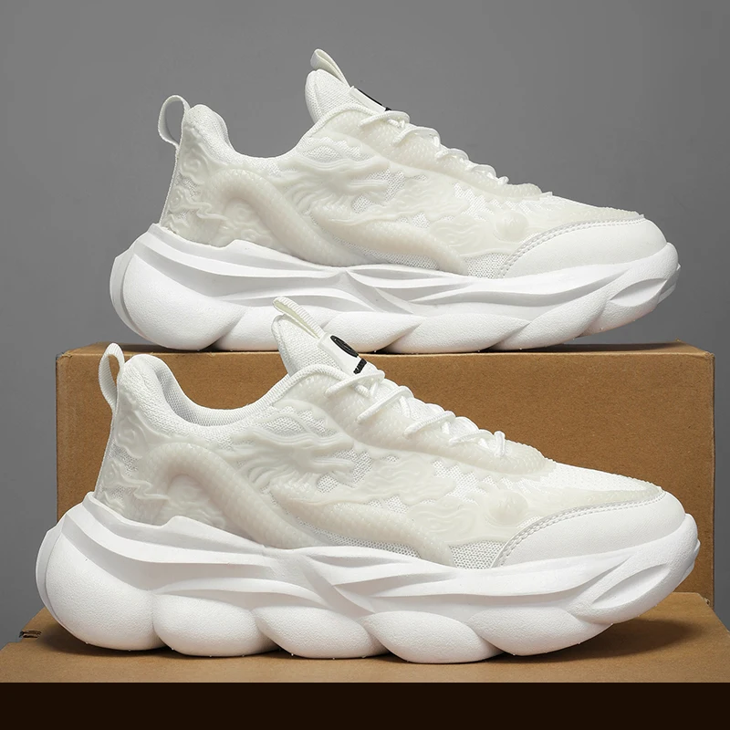 

Кроссовки мужские спортивные на толстой подошве, Повседневные Дышащие, специально разработанные, для улицы