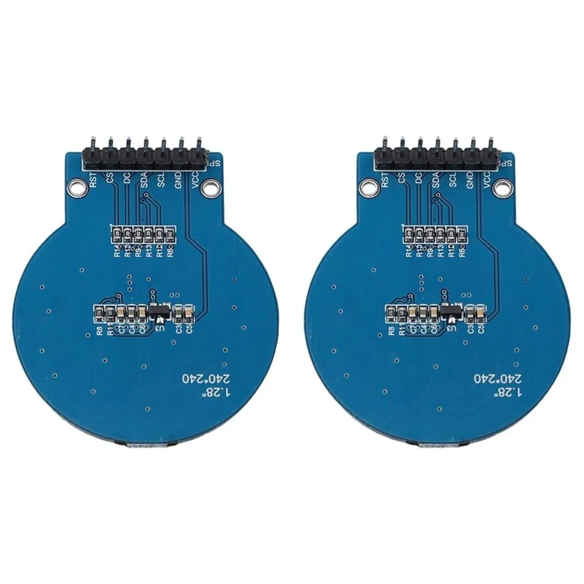 DT35BG 4PCS .28 Inch Circular TFT Display 240x240 Resolution, GC9A01 Driver Chip Compatible, SPI Interface IPS Screen