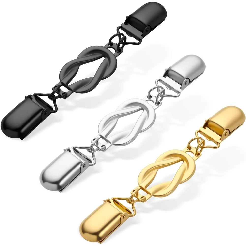 Lot de 3 pinces à pull rétro, pinces pour diverses chemises, pinces pour châles, pinces pour pulls