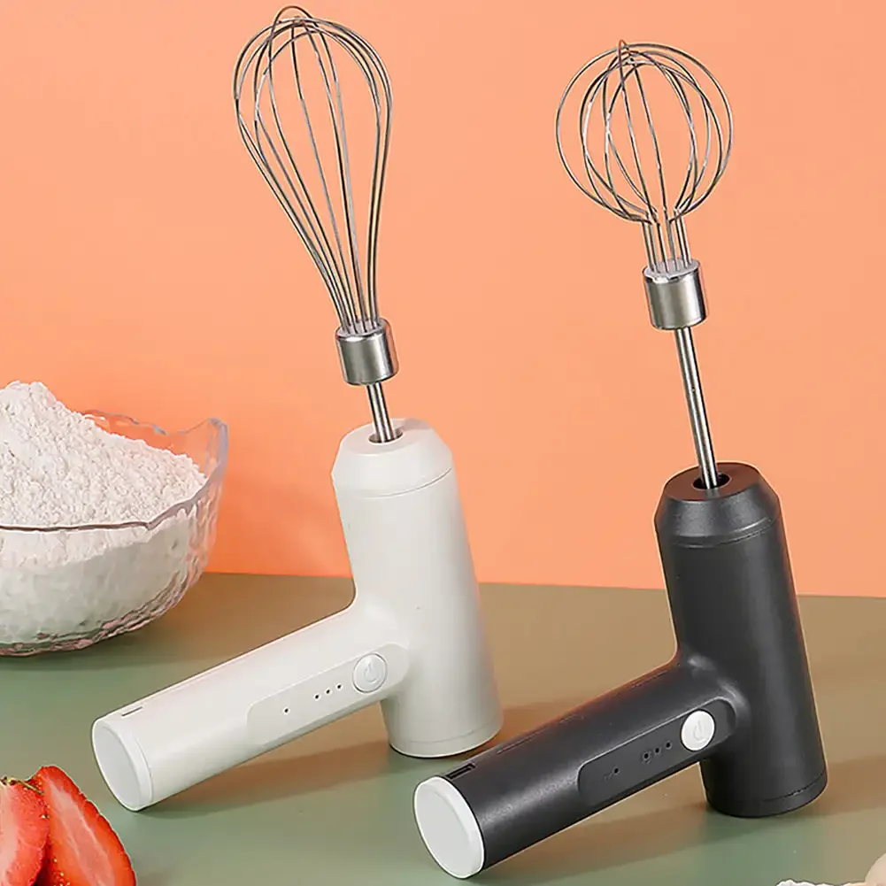 Wireless Electric Food Mixer Portable 3 Speeds Egg Beater Baking Dough Cake Cream Mixer Kitchen Tools Milk Foamer Frother